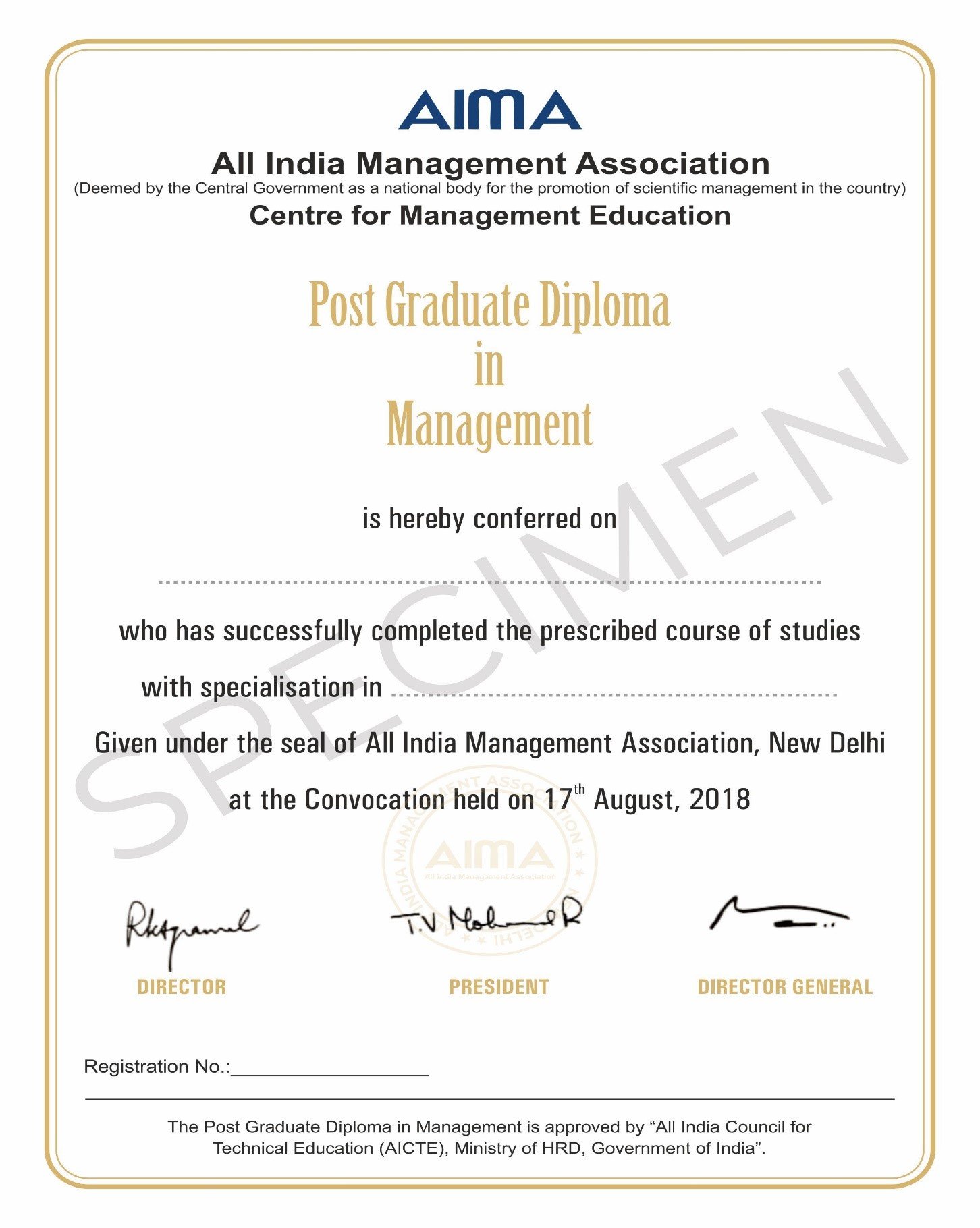 PGDM CERTIFICATE